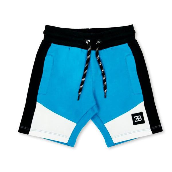Baby Boys Blue & White Cotton Shorts