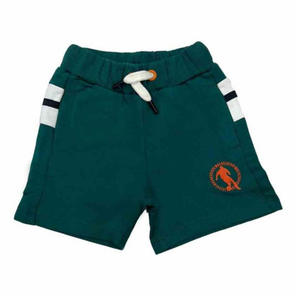 Boys Green Cotton Shorts