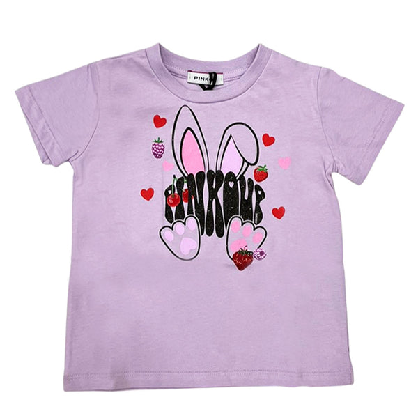 Girl Purple Cotton T-Shirt