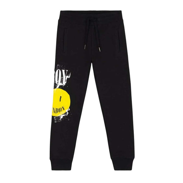 Boys Kids Text Jogger Black - Unisex