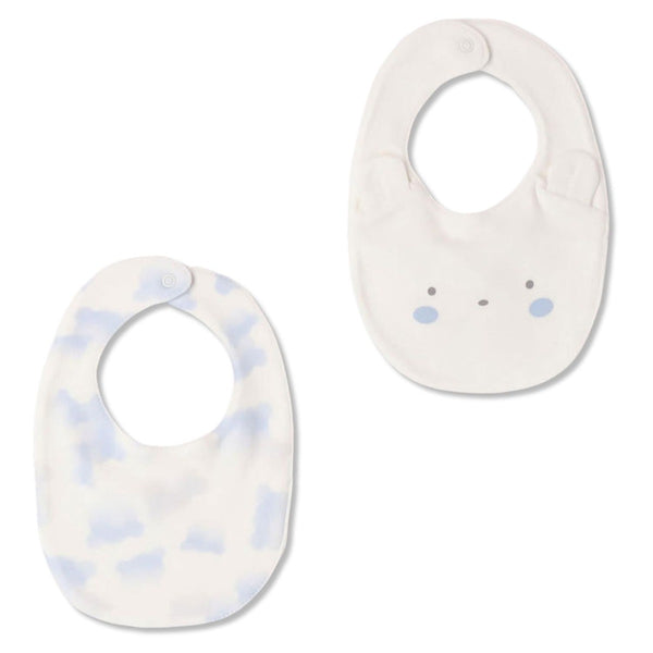 Baby Boys Blue Tie & Dye Set Of Two Bibs