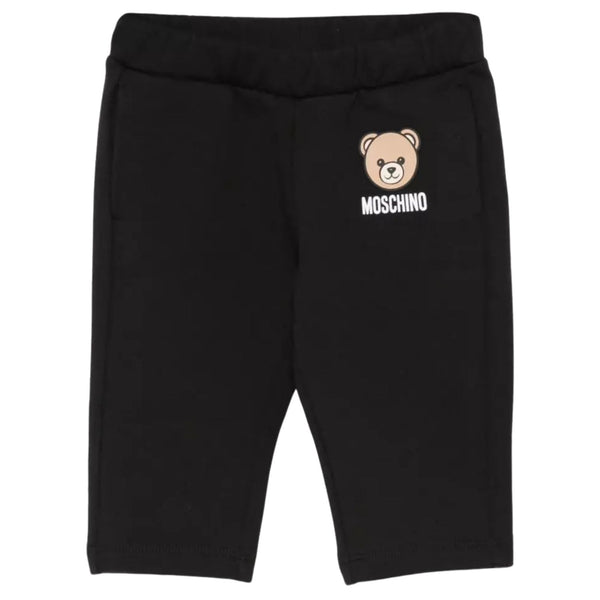Baby Unisex Black Logo-Print Trousers