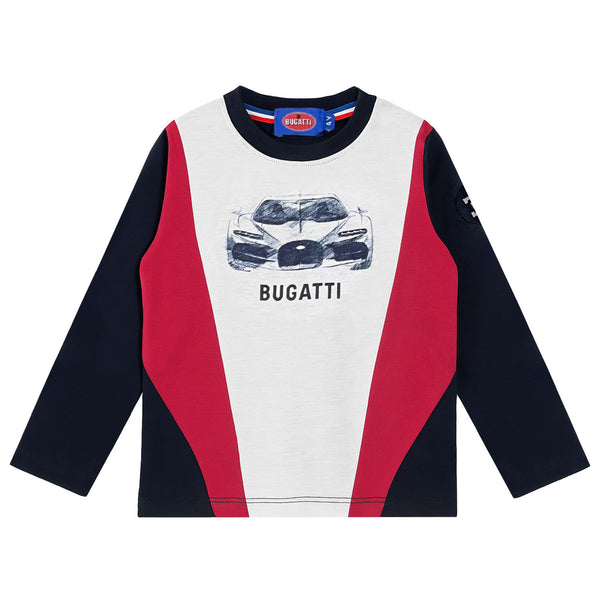 Boys Multi Color Car & Logo-Print T-Shirt