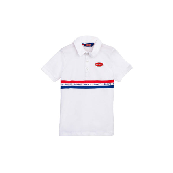 Boys Stripped Logo Polo T Shirt