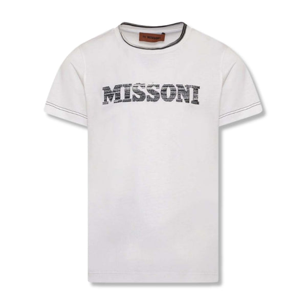 Unisex White Logo-Print Cotton T-Shirt