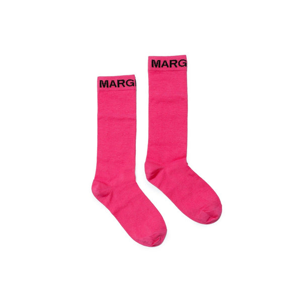Girls Pink Cotton Blend Socks
