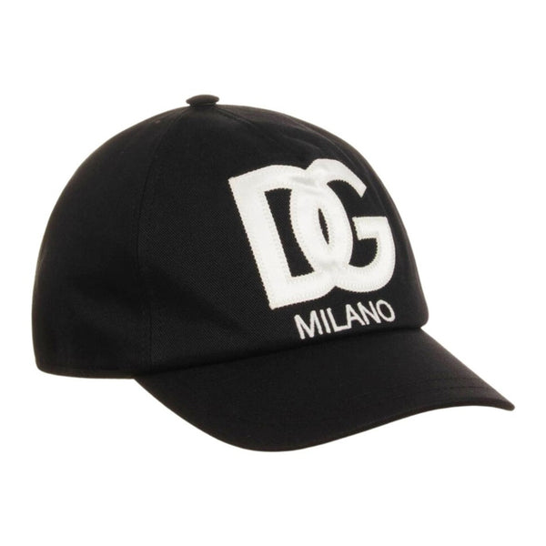 Unisex Black DG Milano Cotton Cap