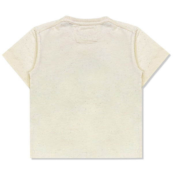 Boys Cream Graphic Logo-Print T-shirt