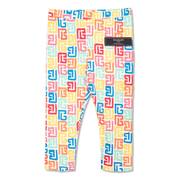 Baby Girls Multi-Color Double B Logo Leggings