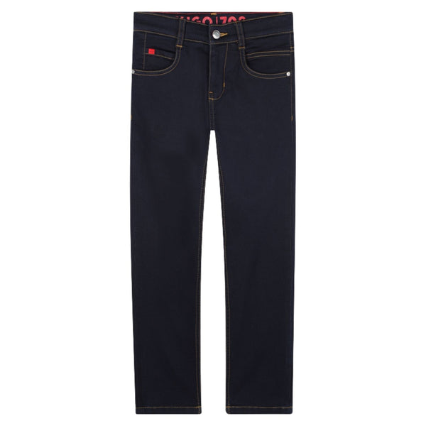 Boys Blue Straight-Fit Denim Jeans