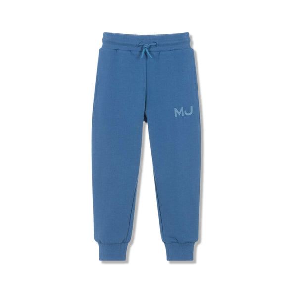 Unisex Blue Cotton Jersey Joggers