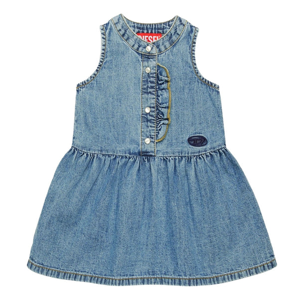 Baby Girls Blue Dasty Denim Dress