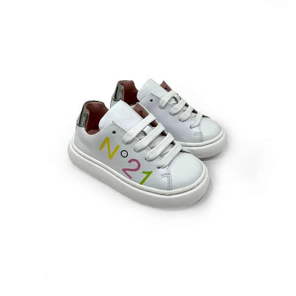N21 Kids Logo Patch Low Top Sneakers