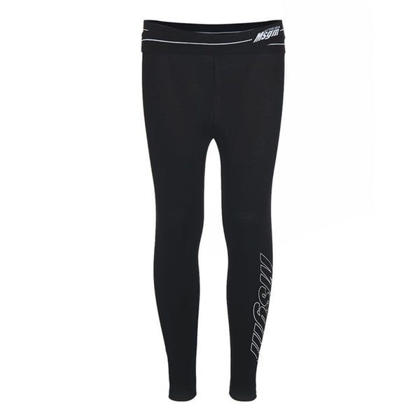 Teen Black Logo Leggings