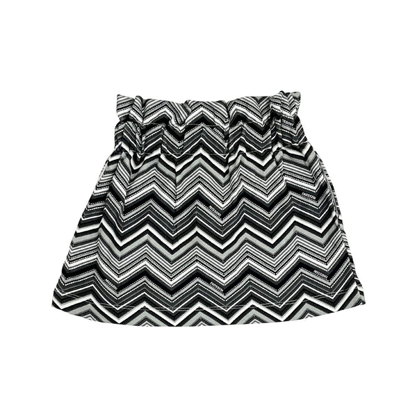 Girls Black Zigzag-Print Skirt