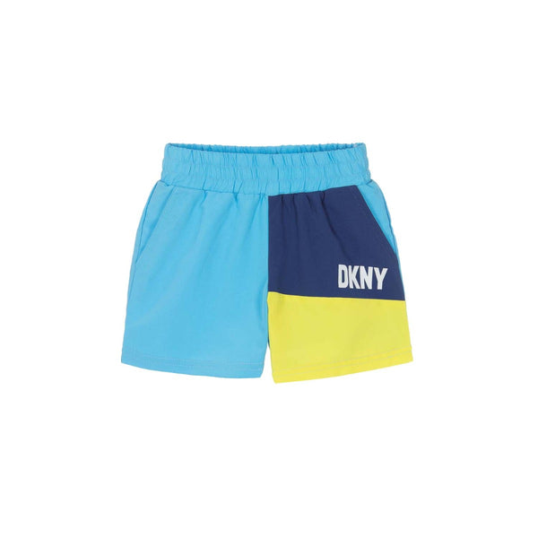 Boys Blue Colourblock Swim Shorts