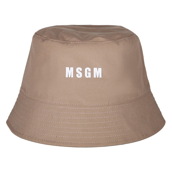 Beige Logo Bucket Hat