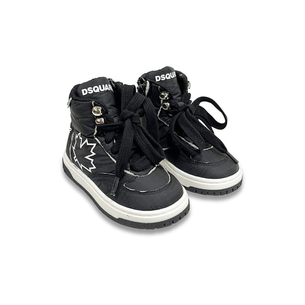 Baby Boys Black Hi-Top Sneaker