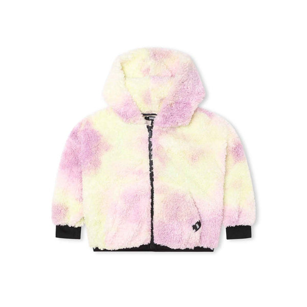 Girls Pink Ombre-Effect Hooded Jacket