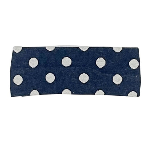 Midnight Blue Polka HairBand