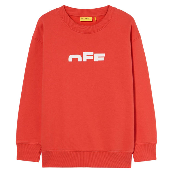 Boys Red Logo-Print Sweatshirts