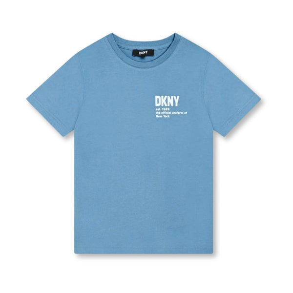 Boys Blue Logo-Print Organic-Cotton T-shirt