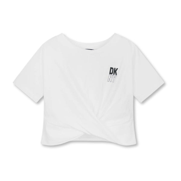 Girls White Organic Cotton T-Shirt