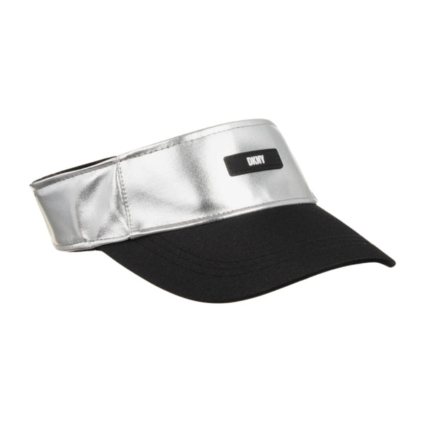 Girls Metallic Silver Sun Visor