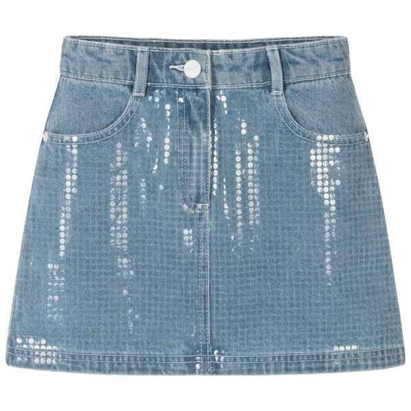 Girls Blue Denim Skirt