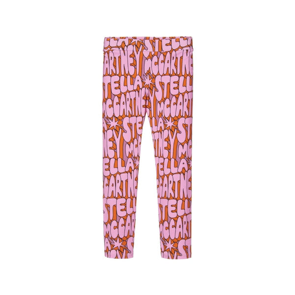 Girls Pink Cosmic Star Leggings