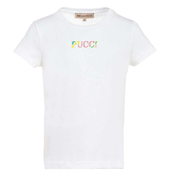 Pucci Multi Color Logo Print T-shirt