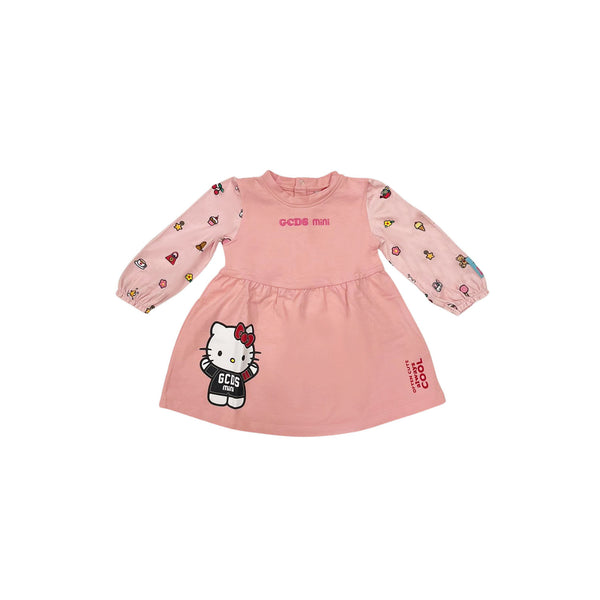 GCDS Kids Logo-Printed Hello Kitty Dress