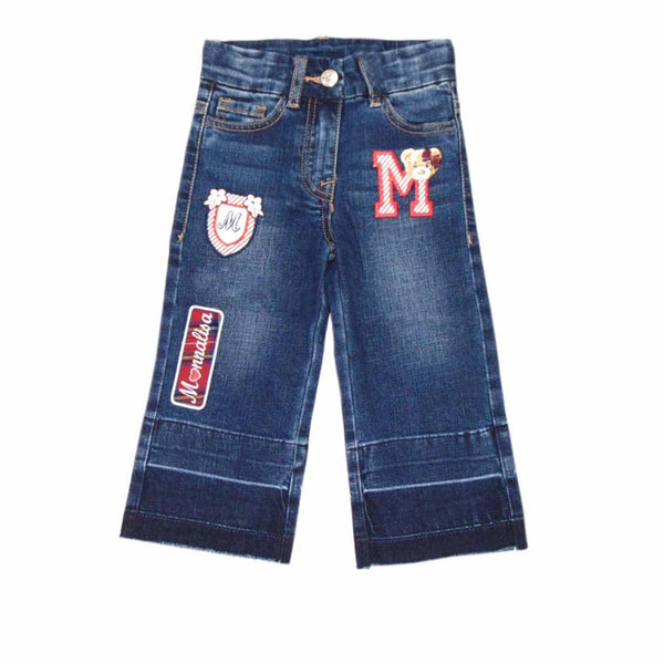 Girls Wide Leg Denim Jeans