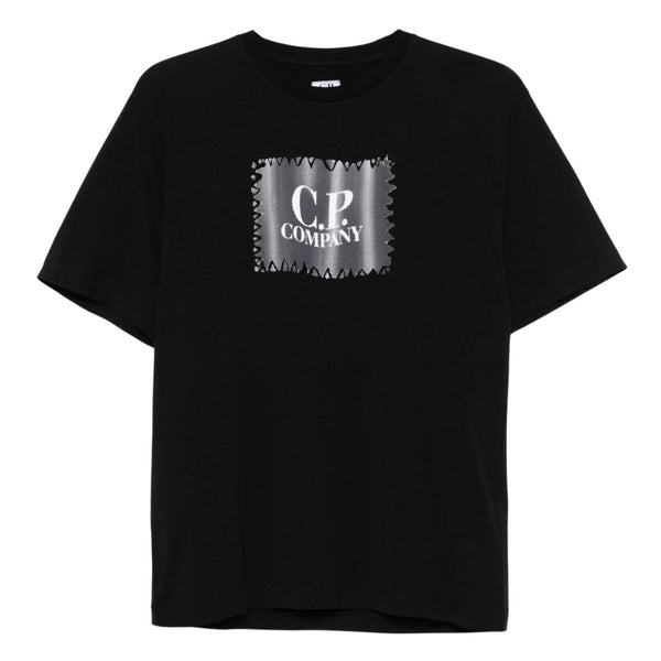 Boys Black Logo-Print T-shirt