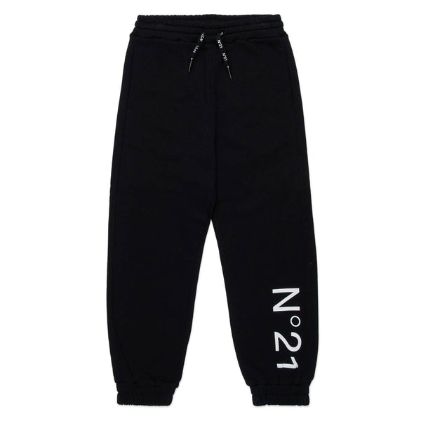 Unisex Black Logo-Print Joggers