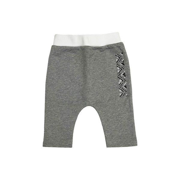 Baby Unisex Grey Cotton Jogger