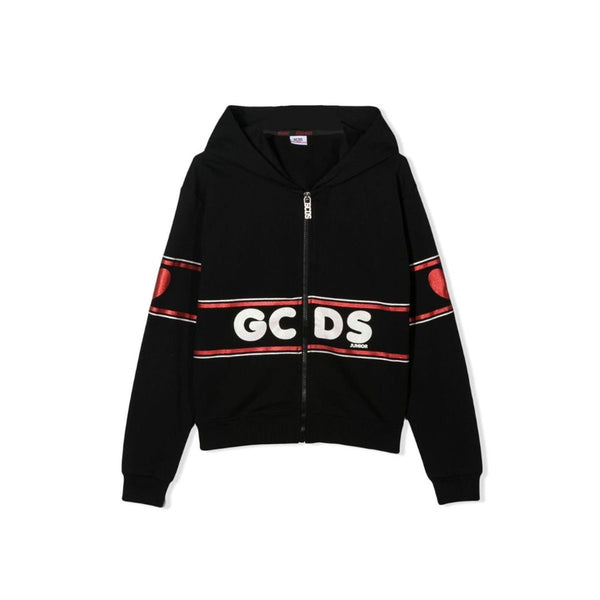 Girl Black Logo Print Hoodies