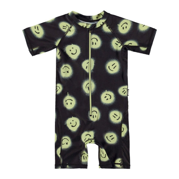 Black Smiley Swimsuit