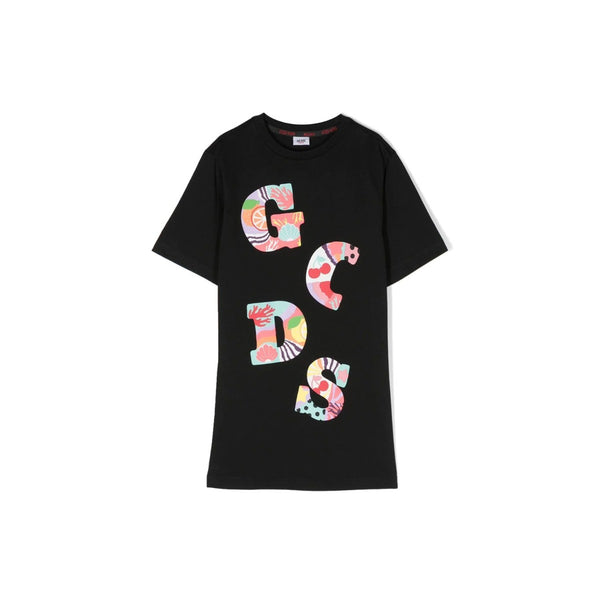 GCDS Kids Logo-Print T-Shirt Dress