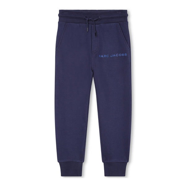 Boys Navy Blue Logo Print Jogger