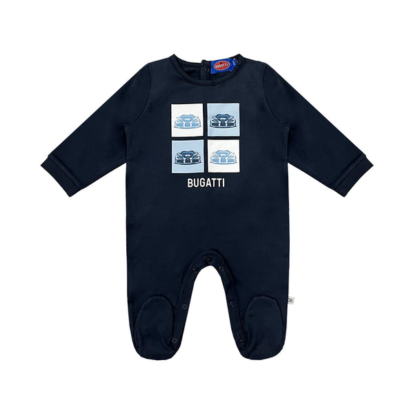 Baby Boys Bugatti Car-Print Romper
