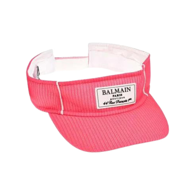 Girls Pink Logo-Patch Sun Visor