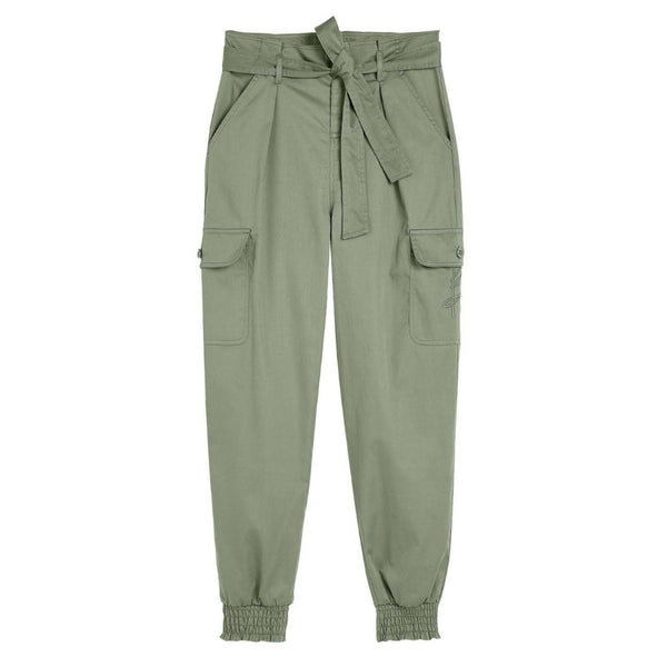 Girls Tie Waist Cargo Pants