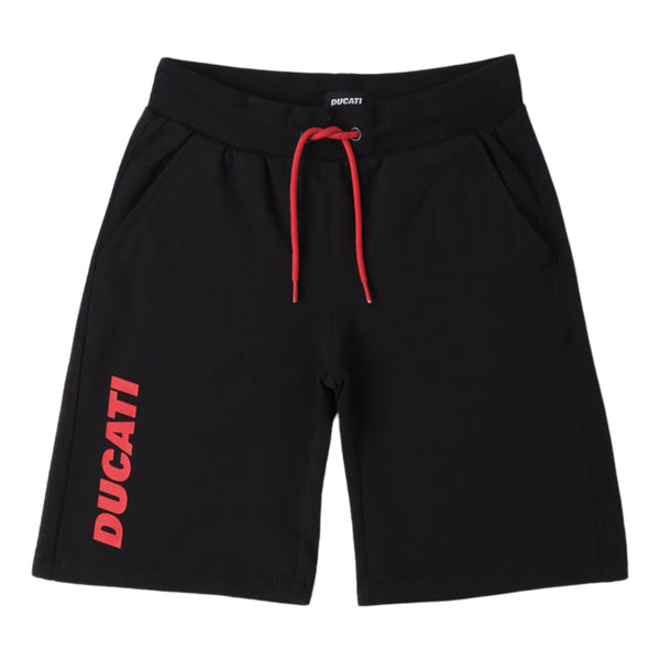 Boys Black Logo Print Shorts