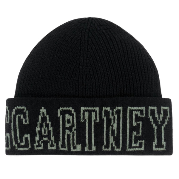 Boys Black Logo-Print Beanie
