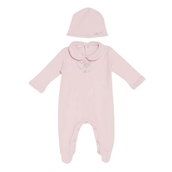 Onesie With Hearts And Logo