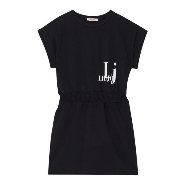 Girls Black Cotton Dress