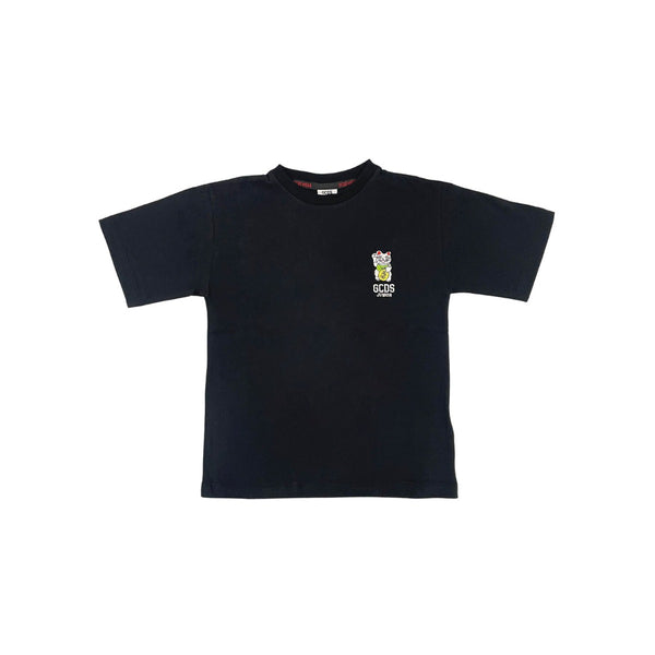 Black Half Sleeve Cotton T-Shirt