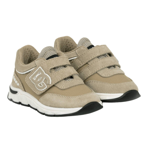 Baby Boys Beige & White DG Trainers