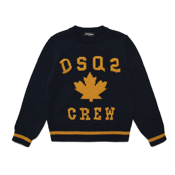 D2Kids Boys Blue Knit Sweater
